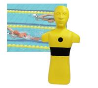 Water Life-saving Training Dummy,Swimming Pool Lifeguard Mannequins,with Convenient Water Filling Hole,for lifesaving Competition(Orange)