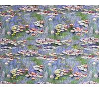 Water Lilies Abstract Design Floral Design 100% Cotton Craft Fabric Material Metre