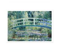 Water Lilies And Japanese Bridge Claude Monet Art Print, Classic Art Painting Poster, Art Exhibition Modern Wall Art, Minimalist Home Decor Picture Artwork, A5 (Print Only) - 21x14.8cm