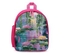 Water Lilies And Weeping Willows Cute Mini Backpack for Women Men Lightweight Shopping Travel Daypack 12.6 In Small Bag