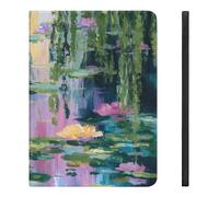 Water Lilies And Weeping Willows Printed Tablet Case with Pencil Holder Unisex Slim TPU Protective Cover Compatible with iPad 2020/Pro 2020/Pro 2021/Air4/Air5