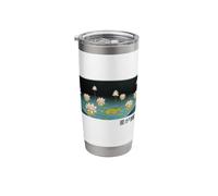 Water Lilies Beneath The Starry Sky Stainless Steel Insulated Tumbler