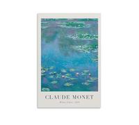 Water Lilies by Claude Monet Posters Artworks Canvas Poster Wall Art Prints Home Modern Decor 16x24inch(40x60cm)