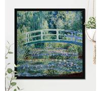 "Water Lilies" by Monet on Framed Canvas, Acrylic, Canvas, Framed Prints or Print-only