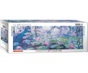 Water Lilies Claude Monet Panoramic 1000 piece jigsaw puzzle 960mm x 320mm