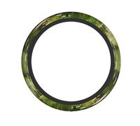 Water Lilies in The Pond Patterned Steering Wheel Cover, Flexible and Suitable for Most Vehicles, Including Sedan, SUV, and Truck