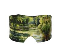 Water Lilies in The Pond Unisex Side Sleeping Headband, Sleeping Eye Mask and Ear Muffs, (26.8 * 4.3 inches), Indoor and Outdoor Travel Yoga Adjustable Comfort Eye and Ear Muffs,