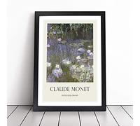 Water Lilies Lily Pond Vol.25 by Claude Monet | Framed Wall Art Print | Modern Home Decor Picture | Ready to Hang Artwork for Living Room, Bedroom, Kitchen or Office | Multiple Sizes