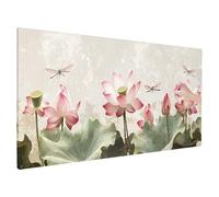 Water Lily Diamond Art Kits Adults, Retro Diamond Painting Kit with Square Full Drill, 5D DIY Crystal Art, Cross Stitch Painting Set for Christmas Gifts, Autumn Decorations, Room Decor 200x80cm Q-67