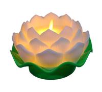 Water Lily Light, Waterlily Flower Lamp - Waterlily Night Light Waterlily Cordless Lamp Light | Battery Operated Water Lily Candle Light, Waterlily Table Lamp for Bedroom Wedding Party Indoor Outdoor