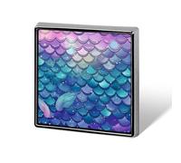 Water Lily Mermaid Scales Brooch Pins Lapel Pins for Men Women Badge Button Cover Decorative Jewelry Charms for Hats Bags Backpacks Suits Shirts Scarves Clothing Accessories Banquet Wedding Gift