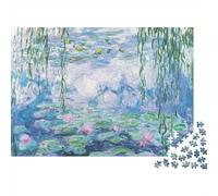 Water Lily Pond 1000 Piece Jigsaw Puzzle for Adults Paper Puzzle Game Reflection Relax Gift 38x26cm/1000pcs