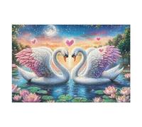 Water Lily Water Goddess 1000 Piece Jigsaw Puzzle for Adults Cute Pets Warm The Heart Jigsaw Puzzle Lover Must Have Family Activity Colourful Design Ideal Birthday Present 1000 PCS