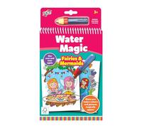 Galt WATER MAGIC Fairies & Mermaids Book - Mystical Themed Children's Colouring Books - With Reusable Pictures for Kids to Colour - Magically Reveal Hidden Pictures with Water Pen - For Ages 3 +