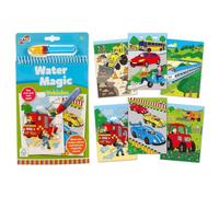 Galt Children's Colouring Book - Water Magic Vehicles - Reusable, Mess-Free - Ages 3+