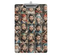 Water Margin Heroes Clipboard with Hanging Hole, 8.5" X 12.5" Standard A4 Acrylic Clipboard Ultra Lightweight & Shatterproof Paper Holder for Office, Home