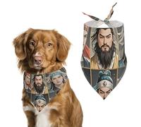 Water Margin Heroes Dog Bandanas for Feeding Grooming, Triangle Pet Bibs Washable Pets Scarf for Cats & Dogs