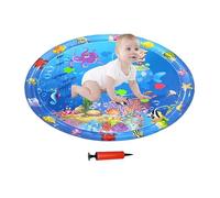 Water Mat For Cats - Pet Water Bed For Dogs, Bed Sensory Play Mat With Fish Anti-Scratch Waterbed For Dogs With Pump, Sensory Multi-function Cool Inflatable For Pets For Hot Weather