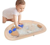 Water Mat Tummy Time - 73x42cm Inflatable Play Mat, Sensory Developmental Activity Toy, Cool Learning Float Pad | Explore for Crib Bed Easter Home Shower Beach Bath Floor At Home.
