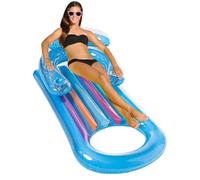 Water Mattress Inflatable Lounge - Durable Air Mattress Comfort Cushion, Pool Bed Swimming Aid | Lakeshore Holiday Destination Swimming Area Campsite Outdoor Area