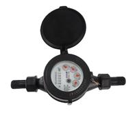 Water Meter DN15 Dry Flow | Degradation Proof Magnetized Coupling | Indoor Outdoor Water Meter for Home/Factory/Apartment | 15mm, Freeze - Proof Clear Reading