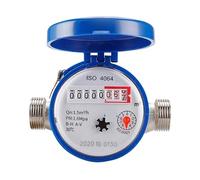 Water Meter Water Flow Meter, 1.5m3/h 0-30℃ Cold Water Meter Accurate To 0.0001 For Garden Home Use Easy To Read Liquid Flowmeter
