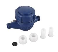 Water Meter, Water Meter Nylon Material Blue Color with Wide Measuring Range and Small Initiating, for Home Garden Plastic Cold Water Measuring