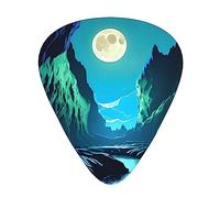 Water moon cave the 12-piece guitar picks include three picks: thin, medium and heavy. suitable for electric, acoustic and bass guitars of all strengths