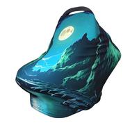 Water Moon Cave Versatile full-print Stroller Chair Cover/Nursing Cover, specially designed for your baby