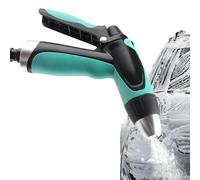 Water Nozzle Garden Hose Shower 14 x 15 cm, Hand Sprayer ABS Rubber Handle Multi- Comfort Tool, Lawn Yard Vehicle Dog Patio Cleaning Watering Landscape Use for Outdoor Use