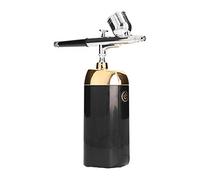 Water Oxygen Sprayer, Oxygen Facial Portable Airbrush Cordless Handheld USB Charging Facial Mist Sprayer for Cake Decoration (Black)