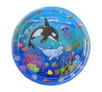 Water Pad for Cats - Cartoon Play Water Mat for Pets Babies | Fun Comfort Cooling Toy Playing Sleeping Waterbed for Outside Entertainment Activities
