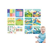 Water Painting Book, Paint with Water Coloring Books, Reusable Magic Painting Book Toy - Water Doodle Activity Toys for Toddler Girls Boys Children