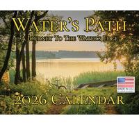 Water Pathways Calendar 2026 Monthly Wall Calender 12 Month | American Made In The USA