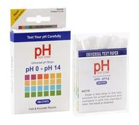 Water Ph Test Strips - Ph 0-14 Ph-Indicator Strip - Ph Strips Ph Test Paper 100 Strips for Saliva, Soap, Urine, Food, Liquids, Water with Soil Testing, Lab Monitoring