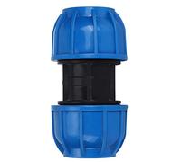 Water Pipe Connector Fittings PE Plastic Straight Pipe Connector Adapter 63mm to 63mm Durable Leak Proof for PPR PE PVC Water Pipes Connection Plumbing System