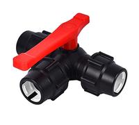 Water Pipe ConnectorHosepipe Connectors,Garden Hose Splitter,Multi-Tap Connector,Ball Valve, PE Three-Way Fast Connection Plastic T-Type