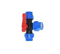 Water Pipe ConnectorHosepipe Connectors,Garden Hose Splitter,PE Tee Quick Connector Valve 3-Way Tap Plastic T-Type 1Pcs(32mm X Metal Core)