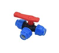 Water Pipe ConnectorHosepipe Connectors,Garden Hose Splitter,T-Type Tap PVC Pe Tube 3-Way Tee Connector 1pcs(25mm)