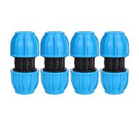 25Mm Hose Connector, Pipe Connector, 4Pcs PE Plastic 25mm to 25mm Straight Water Pipe Connector Pipe Connection Fitting Hose Fittings Hose Pipe Fittings Pipe Connection Adapter Fitting