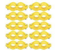 Water Pipe Fastener Clip 10Pcs Round ABS Durable Pipe Fixing Tool with Screw for Aquaculture Waterline Farm Accessories 10cm 330g