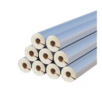 Water Pipe Insulation Aluminum Foil Aluminum Silicate Insulation Pipe Fireproof and Flame Retardant for Outdoor Water Pipee Insulations, AC Unit, Guitar Stands(ID 6-1/2" x T 2" x L 3.3ft)
