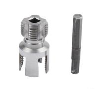 Water Pipe Threader For PPR PVC Pipes, Internal And External Thread Opener, 20MM 1/2 Inch And 25MM 3/4 Inch, Integrated Metal Die Tool For Plumbing Drilling(Gray)