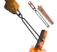 Water Pipe Tongs Camp Fire Tongs Non Slip Portable Easy to Use | Long BBQ Tongs for BBQ, Cooking, Grilling, Buffet, Food Turning, Serving Tools