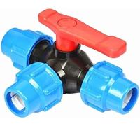 Water Pipe Valves,Household Industrial Water Supply Accessories,Good Sealing,Water Pipe Valve Heavy Duty Ball Valve Shut Off Three-Way Connection Pipe Valve Pipe Valves Connector T-Type Valve Internal