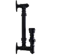 Water Pipe Wall Steampunk Lamp 45cm Industrial Black Pipe Wall Light Vintage Loft Style Edison Sconce for Bedroom Living Room Hallway Bar Cafe Decor for Stylish Home Restaurant Interior Lighting Charm