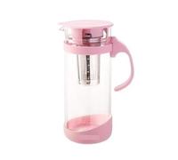 Water Pitcher Pink Glass Water Pitcher Large Capacity for Home Use Iced Tea Carafe(Small)