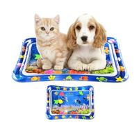 Water Play Mat for Cats, Inflatable Water Play Mat - Belly Mat for Summer Water Play Mat, Activity Centre Mat 50 x 70 cm Ocean Theme Improve Motr