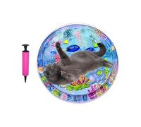 Water Play Mat for Cats | Sensory Water Pad with Inflatable Pump,Thickened Baby Crawling Pad Pet Cooling Cushion for Boredom Daily Home Indoor Outdoor Travel Floor Hot Weather