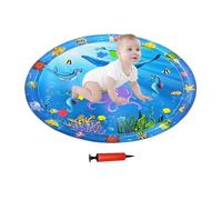 Water Play Mat for Cats, Sensory Water Play Mat for Pets, 99 x 99 cm, Interactive Dog Cooling Mat with Pump for Garden, Outdoor, Lawn, Home, Indoor, Home, Pets, Puppies, Kittens at Hei